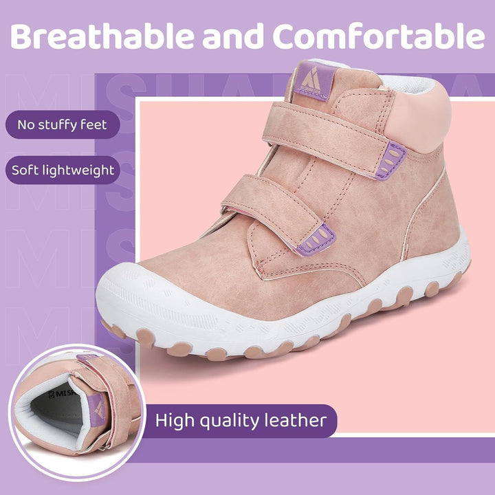 Mishansha Wanderschuhe Jungen Trekkingschuhe Mädchen rutschfest Outdoor Kinder Wanderstiefel 24-38 2