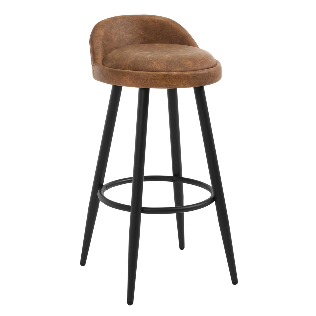 WOLTU BH327br-1 Barhocker 1er Set Barstuhl Hocker Tresenhocker Bistrohocker Designer Hocker mit Lehn