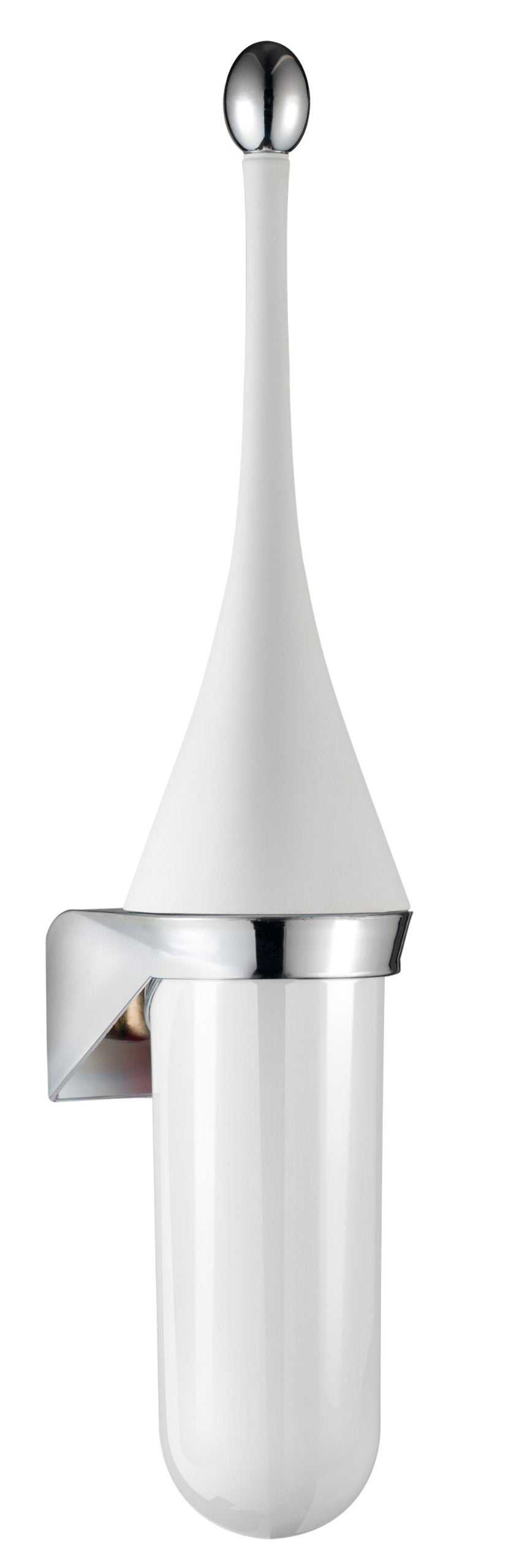 Mar Plast A65801BI Wandschachtelhalter, Weiss 'Soft Touch'/ Chromat, 485 x 120 mm Soft Touch Weiss/