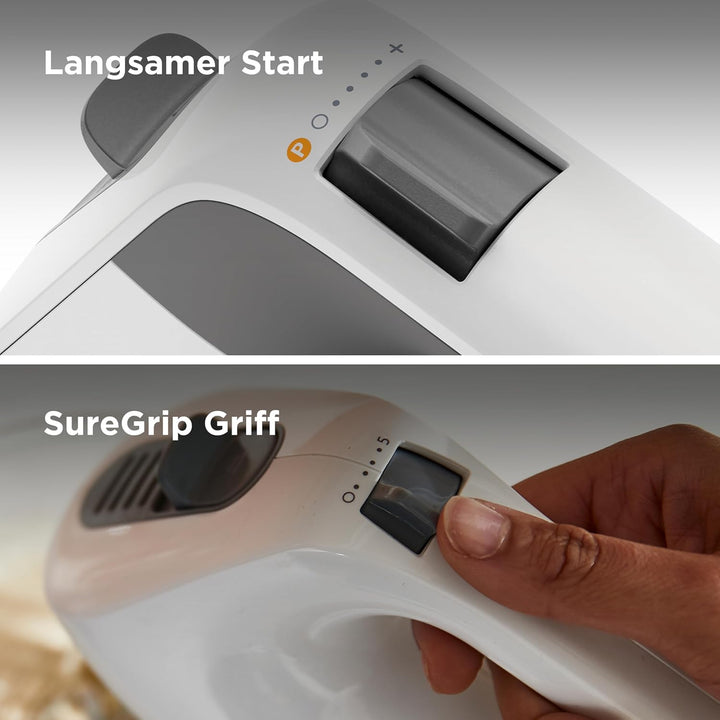 Kenwood QuickMix+ HMP50.000WH Handmixer - Handrührgerät mit variabler Geschwindigkeit und Pulsfunkti