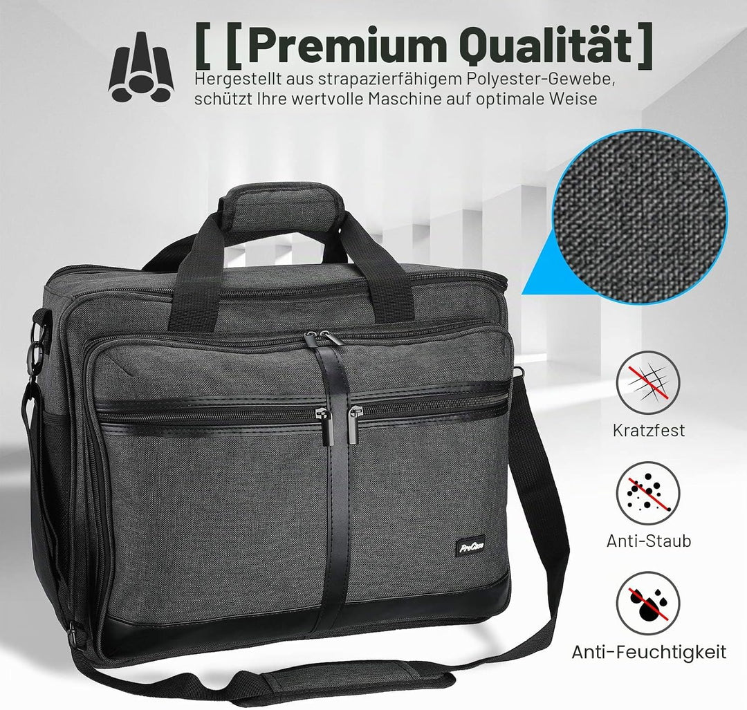 ProCase Nähmaschinentasche Universal Tasche für Nähmaschinen Singer Brother und Janome Nähutensilien