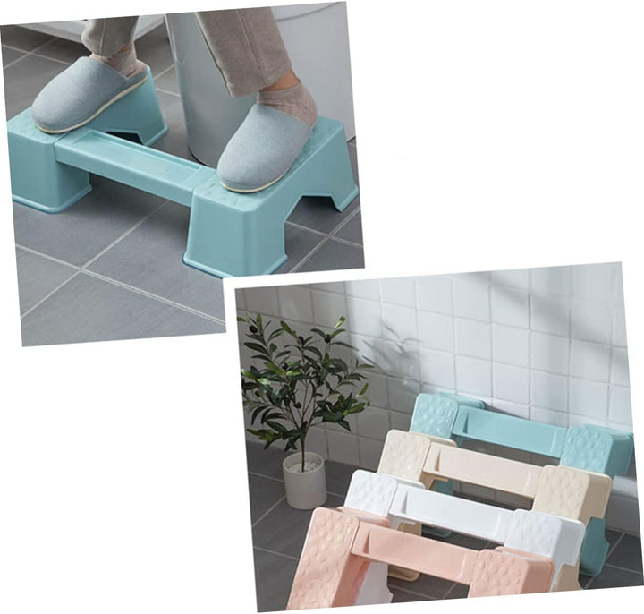 BESTonZON 1 X Toilettenhocker Fusshocker Fusshocker Tritthocker Für Kinder Toiletten Hockhocker Weis