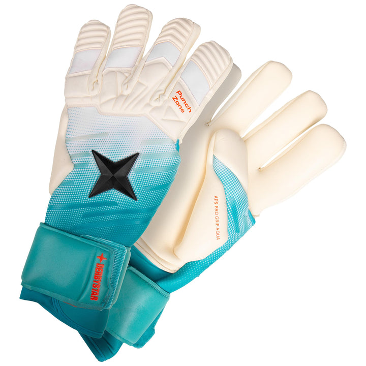 Derbystar Herren Aqua V23 Handschuhe 9 Weiss Türkis Schwarz, 9 Weiss Türkis Schwarz