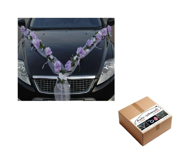 Rosen Girlande Braut Paar Rose Deko Dekoration Autoschmuck Hochzeit Car Auto Wedding ®Auto-schmuck D