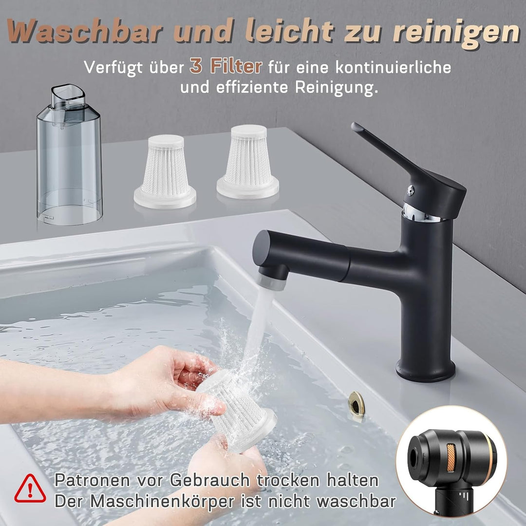 4-in-1 Handstaubsauger Akku,22000Pa Autostaubsauger mit Bürstenloser Motor,3-Gang 180000 U/min Hands
