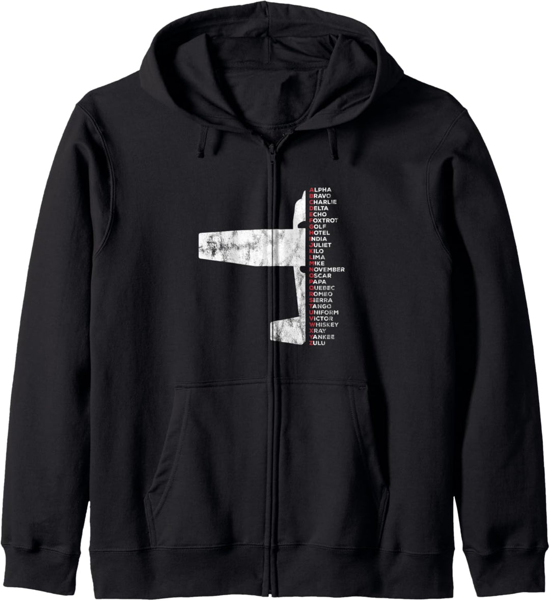 Pilot Phonetic Alphabet C172 Flugzeug Piper Kapuzenjacke