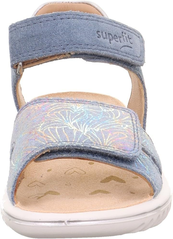 Superfit SPARKLE Sandale 1-009009 Mädchen 32 EU Blau Silber 8030, 32 EU Blau Silber 8030