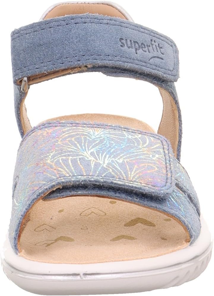 Superfit Sparkle Sandale 25 EU Blau Silber 8030, 25 EU Blau Silber 8030