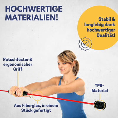 Best Sporting Schwingstab Fitness in 3 Farben I Swingstick für Ganzkörpertraining I Gymnastikstab mi