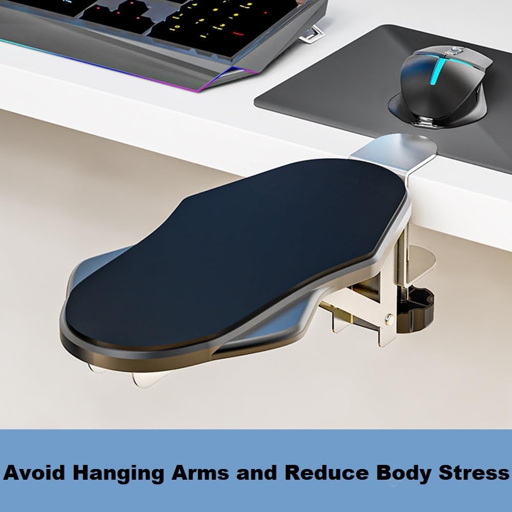 2 Stück Armauflage Schreibtisch,Ergonomische Armlehnenstütze Handgelenkauflage,90° Faltbare und 180°