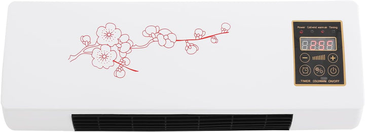 Heizlüfter Wandmontage Klimaanlage Heizung Wandheizung Elektrisch Heizung mit Fernbedienung, 2000W,