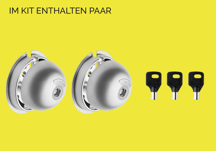 Doppel-Diebstahlsicherung für UFO-Nutzfahrzeuge… Doppel-Set Einzeln, Doppel-Set Einzeln
