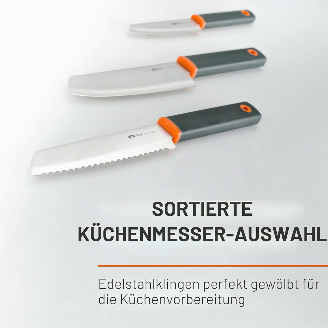 GSI 90105 Outdoors Santoku Knife Messerset, Unisex, Erwachsene, mehrfarbig,