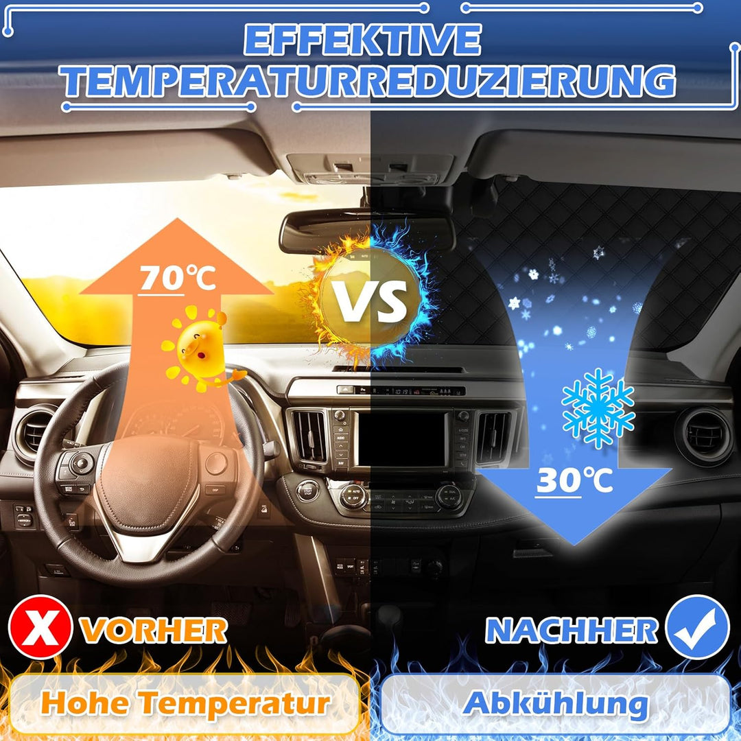 Tevlaphee Frontscheibenabdeckung, Windschutzscheibenabdeckung, Autoscheibenabdeckung, Scheibenabdeck