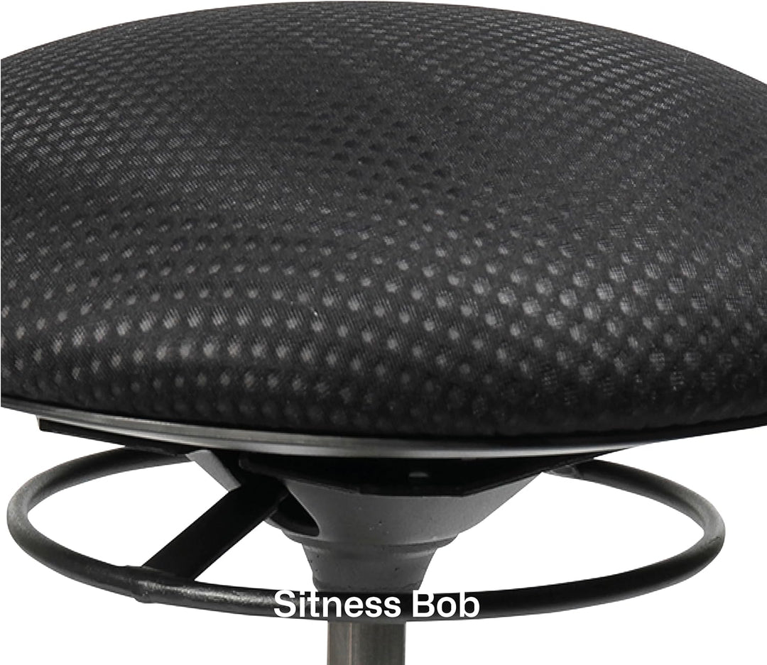 Topstar Sitness Bob, ergonomischer Sitzhocker, Arbeitshocker, Bürohocker mit Schwingeffekt, Sitzhöhe