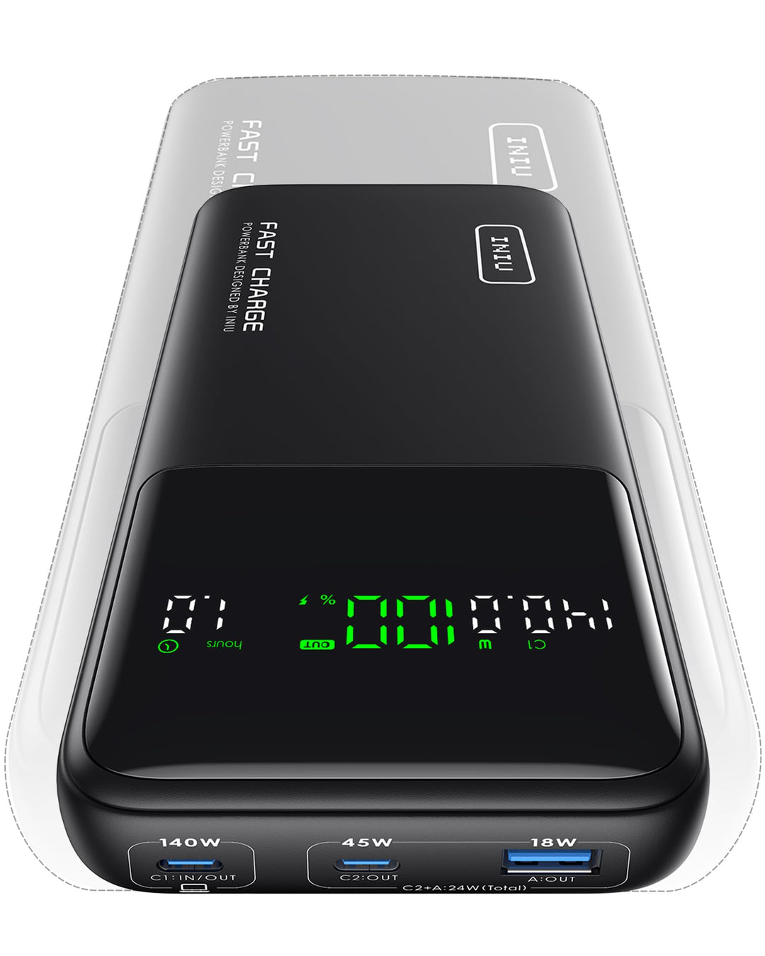 INIU Power Bank, 25000mAh 140W Power Bank Klein Aber Stark USB C Input & Output for Phone & Laptop,