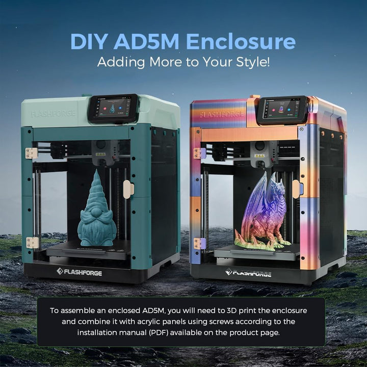 FLASHFORGE Adventurer 5M 3D-Drucker Bietet Eine Max Druckgeschwindigkeit Von 600 mm/s,Automatische N
