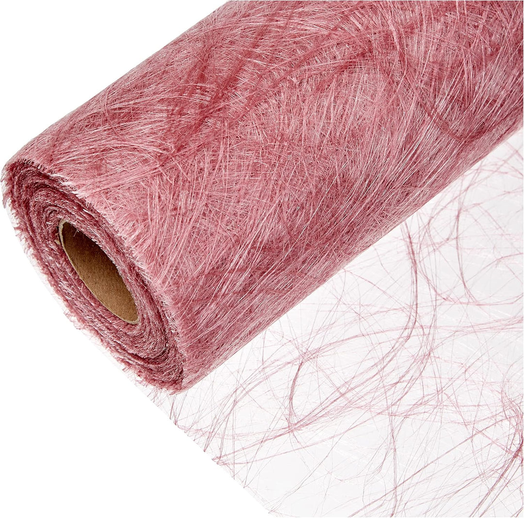 Sizoweb Tischband Altrosa - 30 cm Rolle 25 Meter + 100 Deko Herzen - 64 044 30cm Altrosa, 30cm Altro