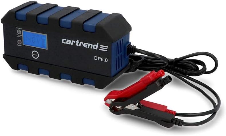 cartrend Mikroprozessor-Ladegerät für Auto Batterie DP 6.0, 6 Ampere für 6/12 V, 9-HF Ladestufen, Au