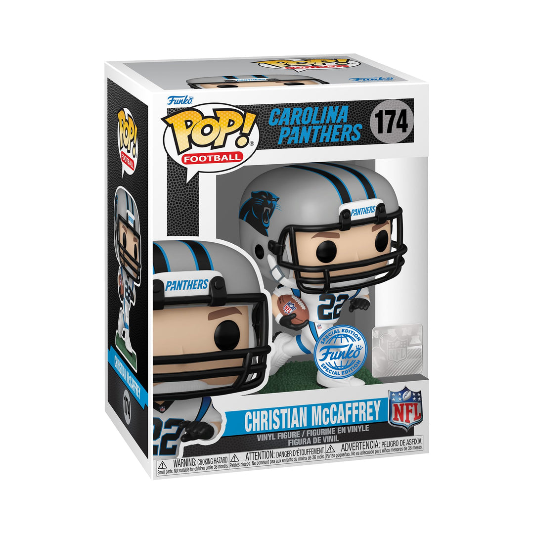 Funko Pop! NFL: Panthers - C. Christian McCaffrey - (Away) - Vinyl-Sammelfigur - Geschenkidee - Offi