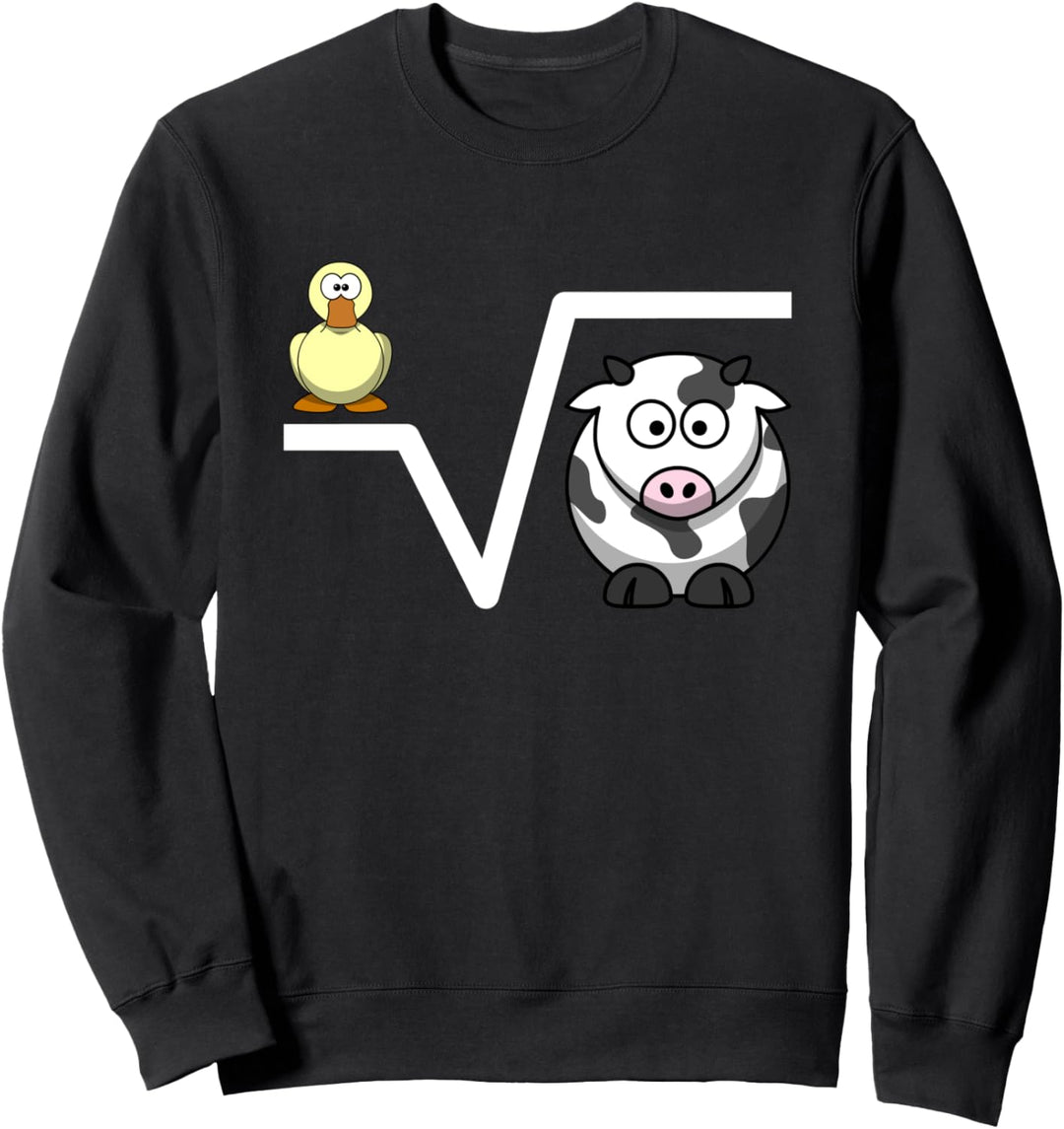 N-te Wurzel Aus Q Ente Wurzel Kuh Witziges Mathematik Sweatshirt