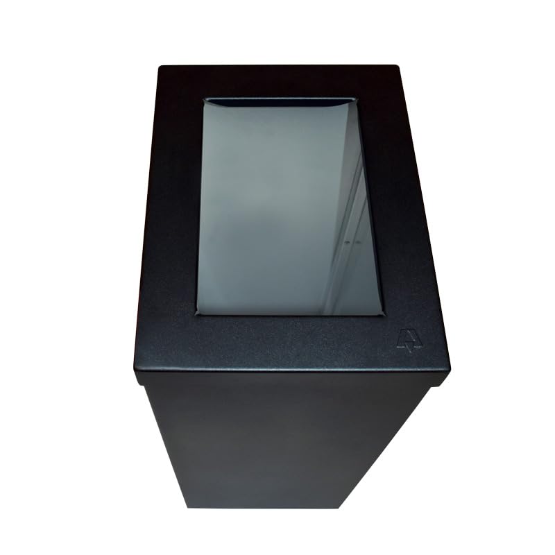 PROREGAL Wertstoffsammler RecycloFlex 60 | 60 Liter, HxBxT 70,5x26,3x34,3cm | Aluminium | Schwarz, S