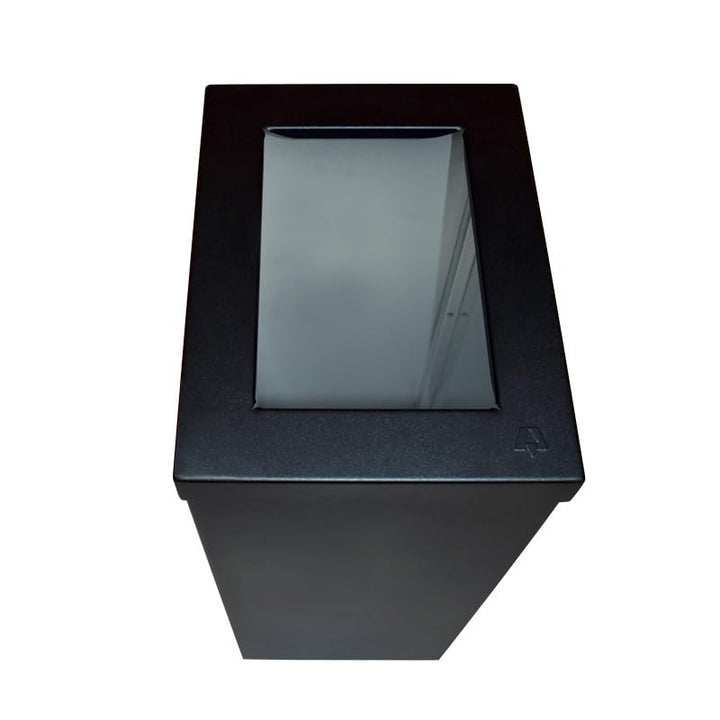 PROREGAL Wertstoffsammler RecycloFlex 60 | 60 Liter, HxBxT 70,5x26,3x34,3cm | Aluminium | Schwarz, S