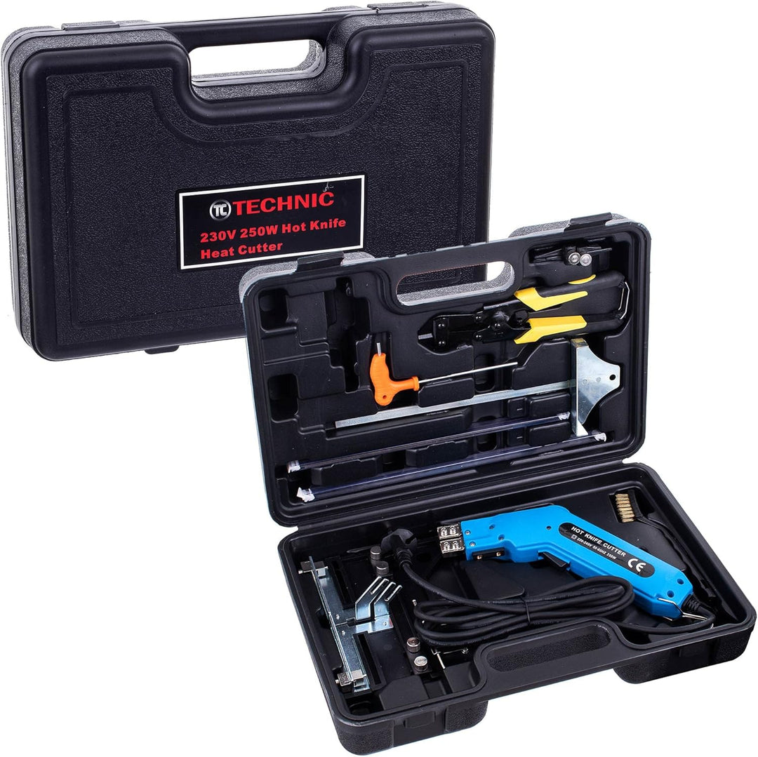 TC TECHNIC 250W Styroporschneider Elektrische Heissmesser Schaumschneider mit 3 Klingen 0-600℃ Styro