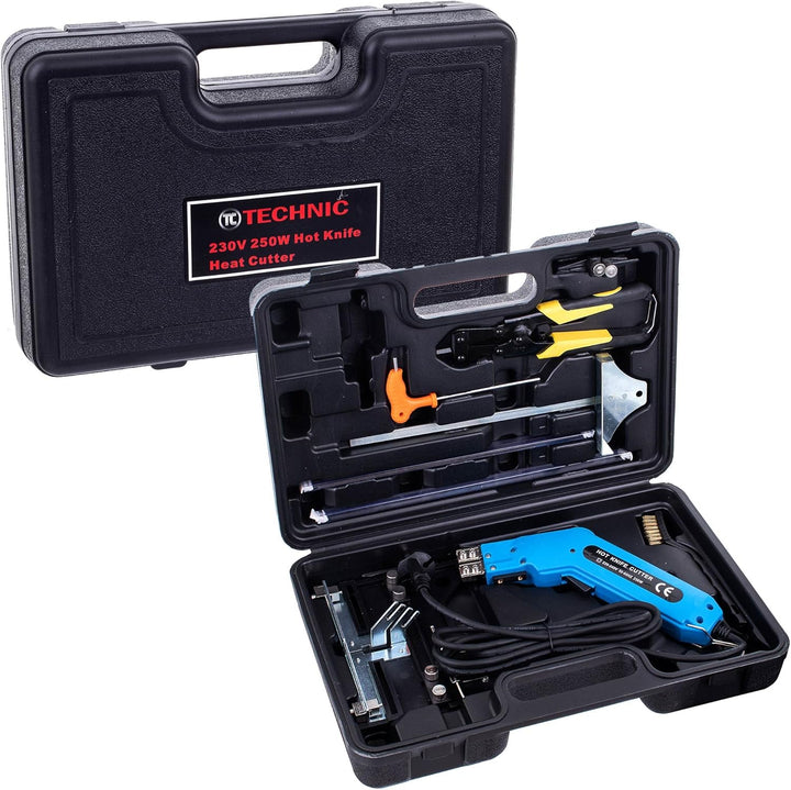 TC TECHNIC 250W Styroporschneider Elektrische Heissmesser Schaumschneider mit 3 Klingen 0-600℃ Styro