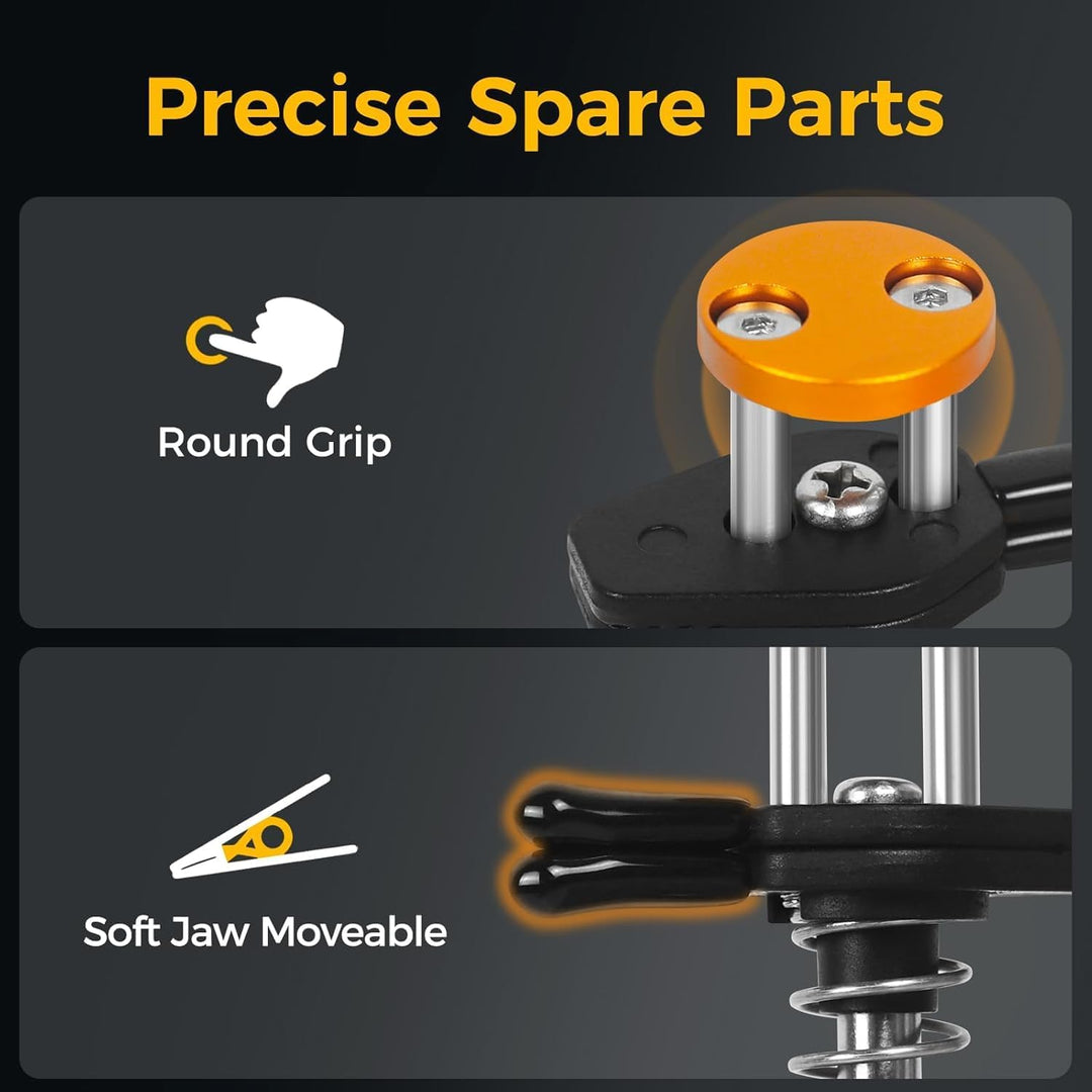 Toolour Dritte Hand ClampRex O1 für Maker – Kompakte Löthilfe Halterung mit Dual Parallel-Klemmen,Ve