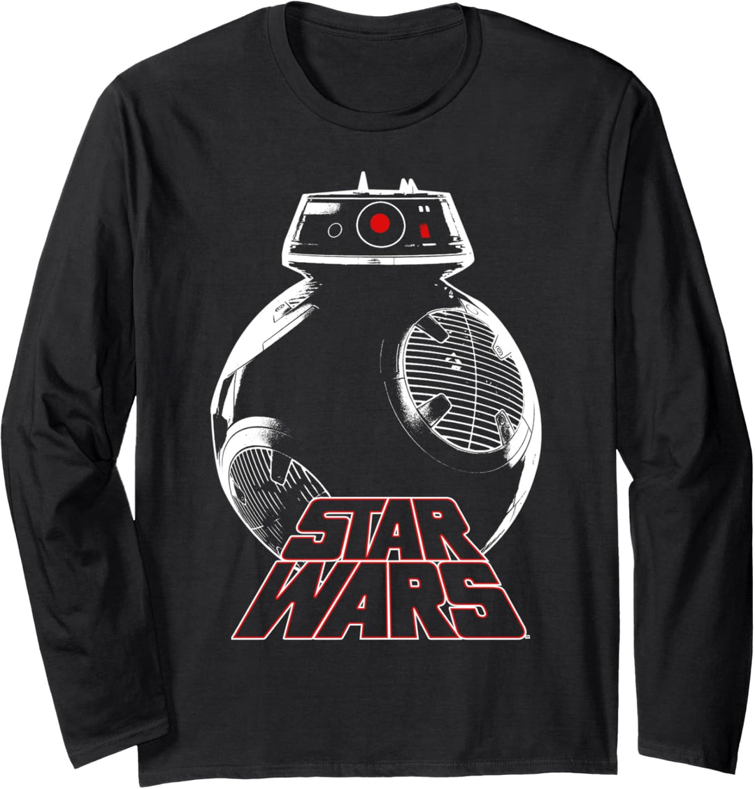 Star Wars The Last Jedi BB-8 Round Droid Logo Langarmshirt