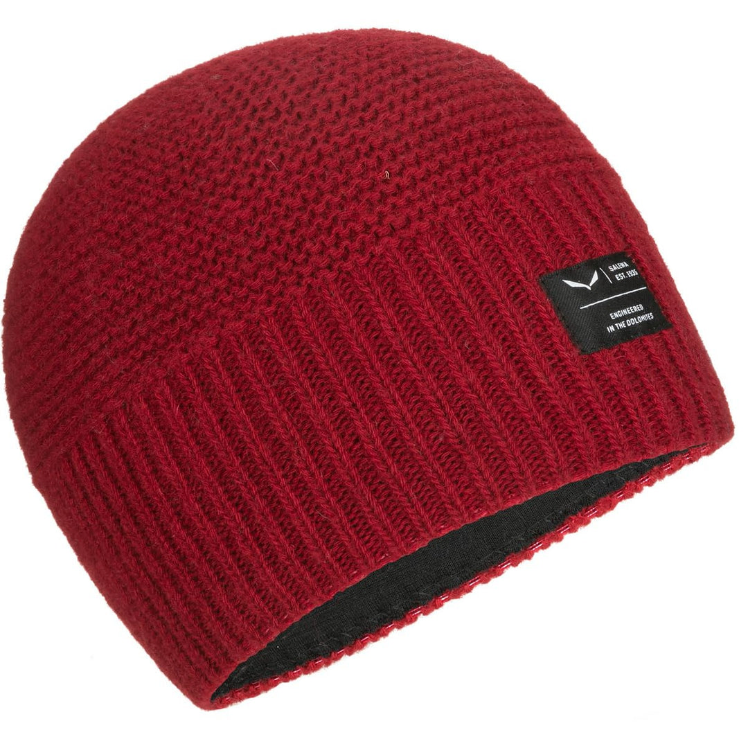 Salewa Unisex Apparel Sarner 2 Wool Beanie Einheitsgrösse SYRAH, Einheitsgrösse SYRAH