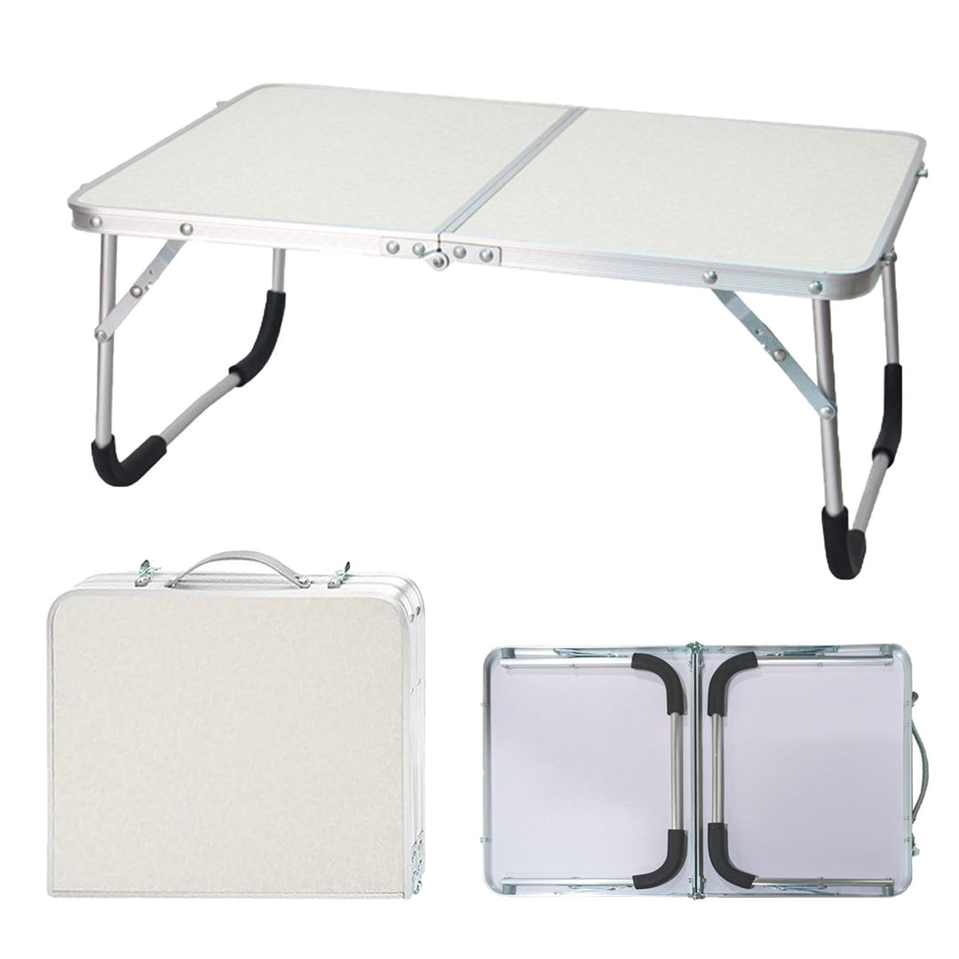 Kleiner Klapptisch, 61 x 40 x 26 cm Aluminium Laptoptisch Klappbar, Tragbar Betttablett Klappbar mit