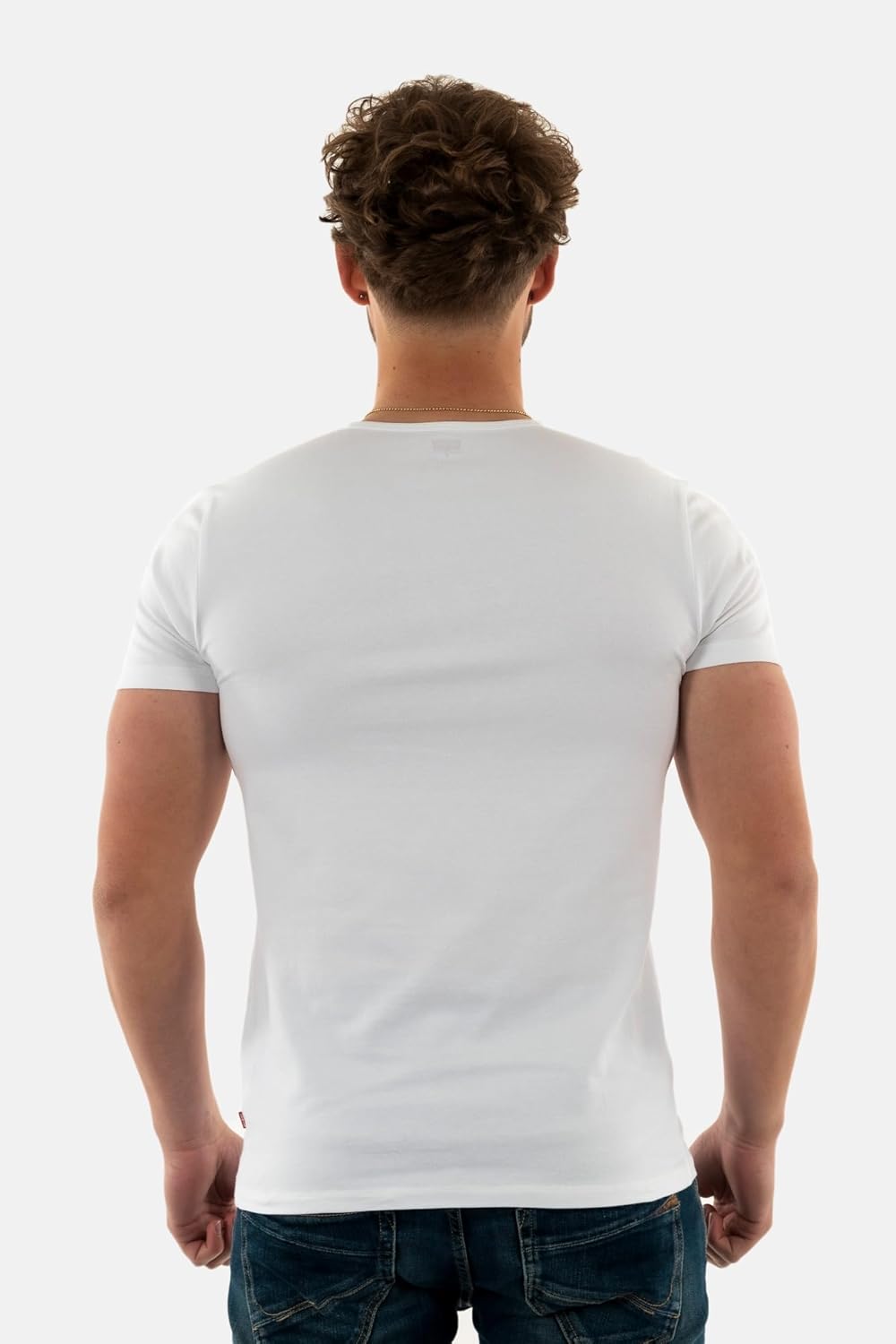 Levi's T-Shirt Tee-Shirt Herren 2er Pack XXL Weiss, XXL Weiss