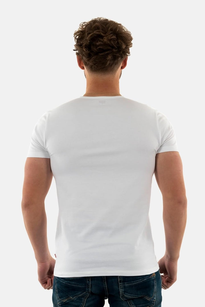 Levi's T-Shirt Tee-Shirt Herren 2er Pack XXL Weiss, XXL Weiss