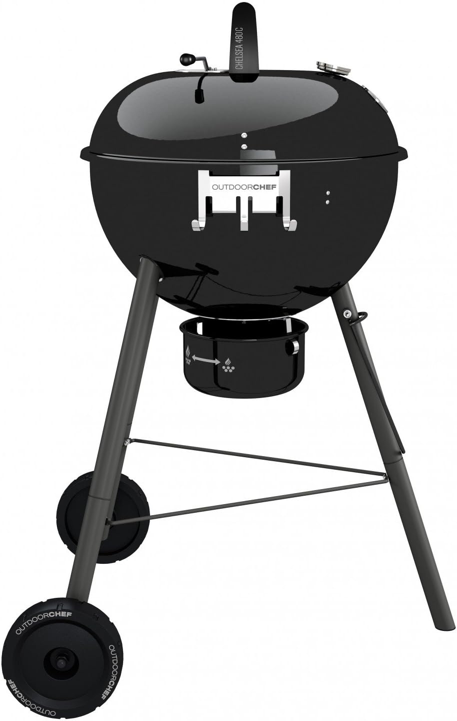 Outdoorchef Kohlegrill „Chelsea 480 C“ | Kugelgrill mit Ventilationssystem | Steak Grill für Garten