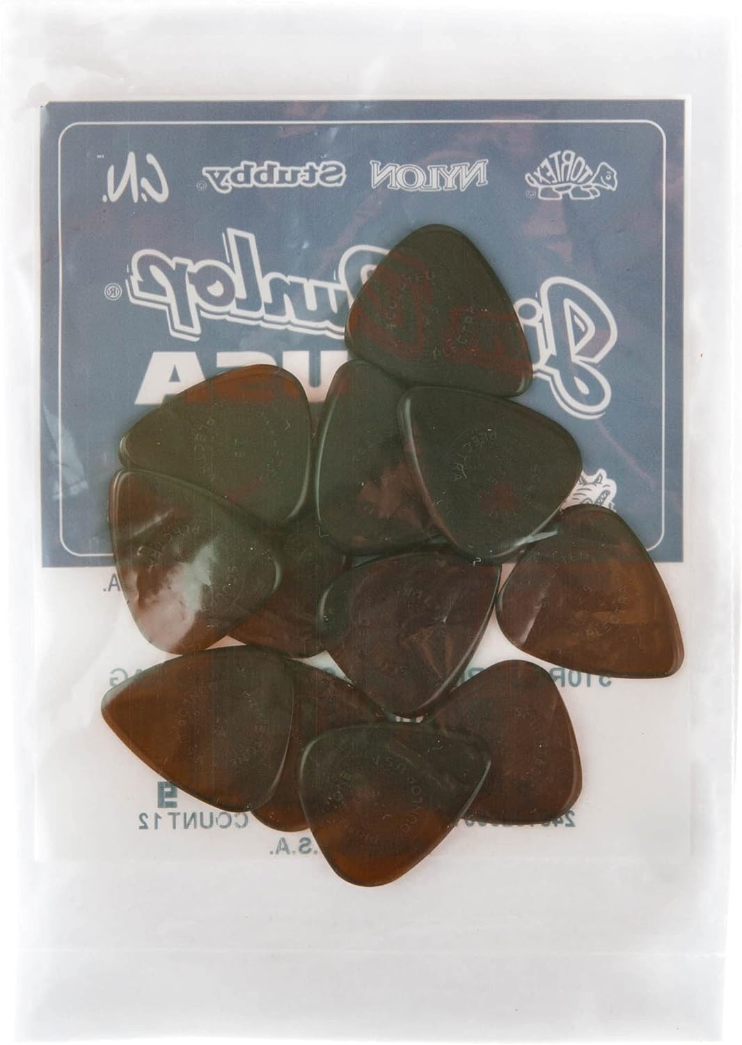 Médiators Jim Dunlop 2,50mm Primetone Standard Grip 2,50mm sachet de 12 Sachet de 12 2,50mm, Sachet