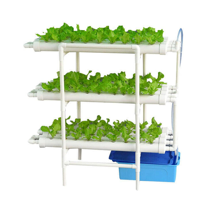 Futchoy Hydroponic Grow Kits 3 Schichten 108 Standorte Gemüse Blumen Hydroponics-System Gemüsewerkze