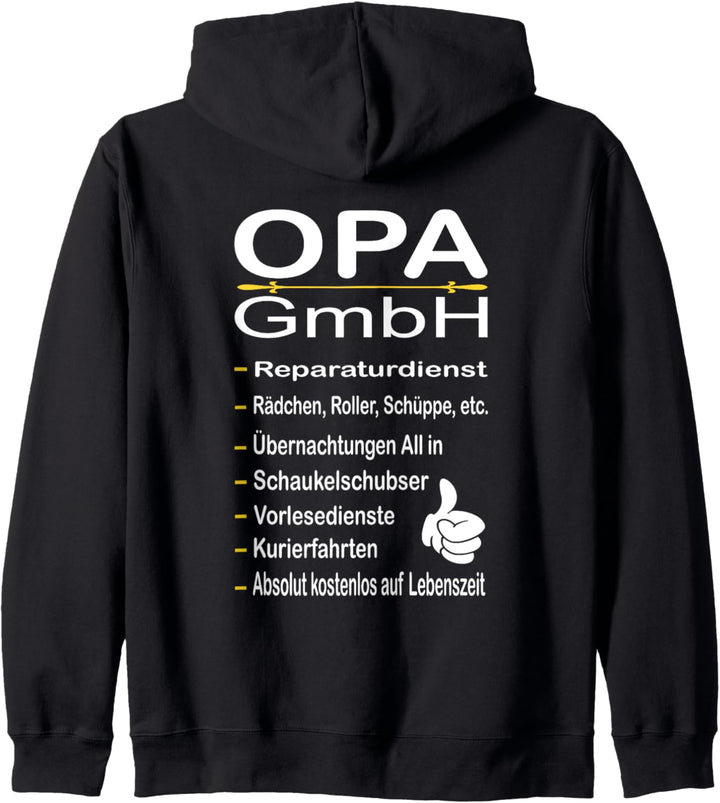 Opa GmbH das wird Opa reparieren Opa Spruch Kapuzenjacke