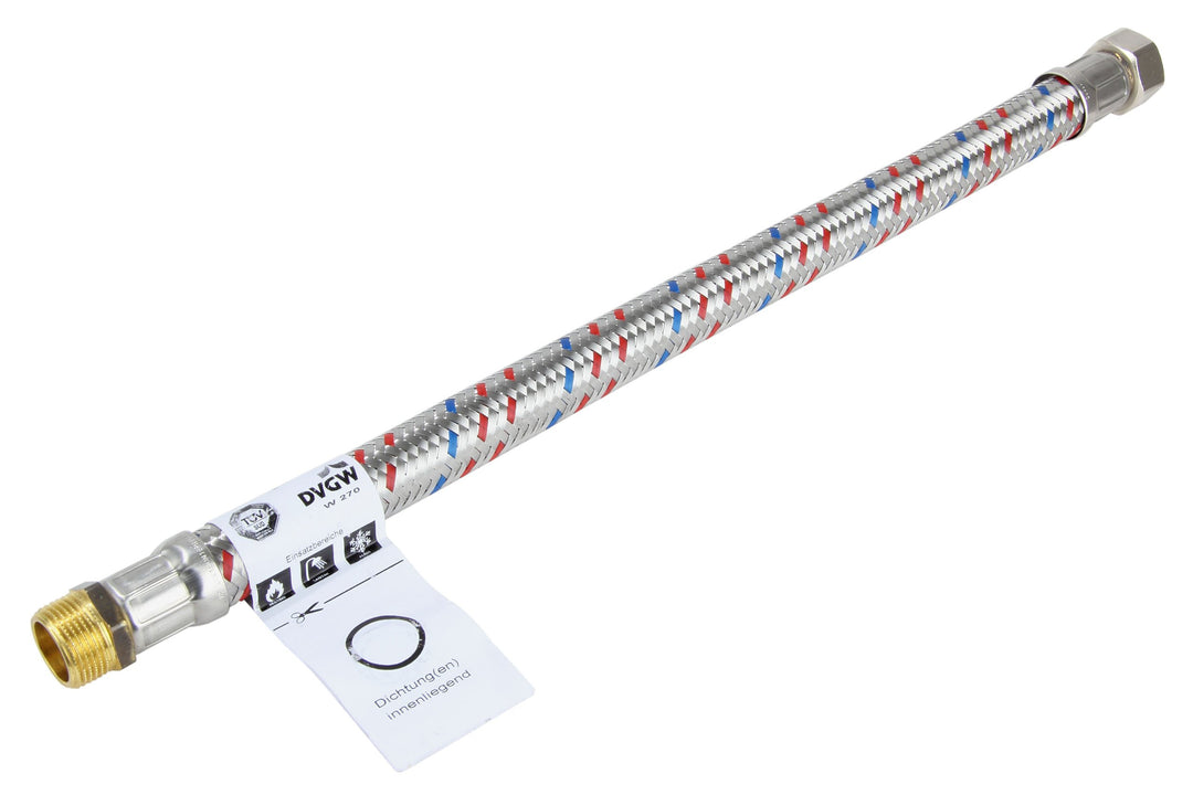 Meibes Silikonarm Meiflex verstärkte Schläuche für Sanitär/Heizung/Klima 1" F/M, 50 cm - M5725.1134.