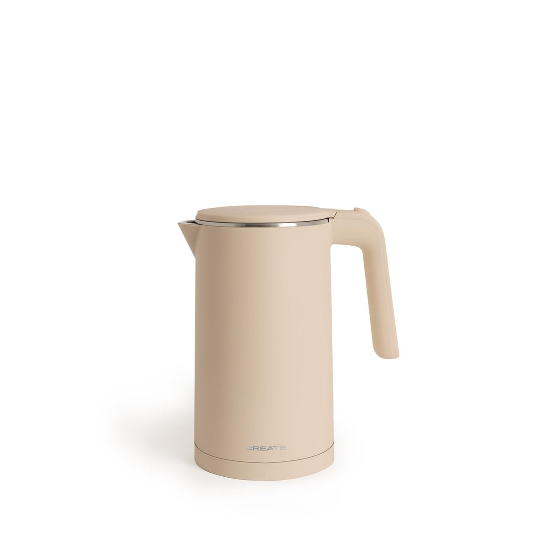 CREATE/KETTLE STUDIO PRO/Elektrischer Wasserkocher 1L Sand/Temperaturregelung, Warmhaltefunktion, Ka