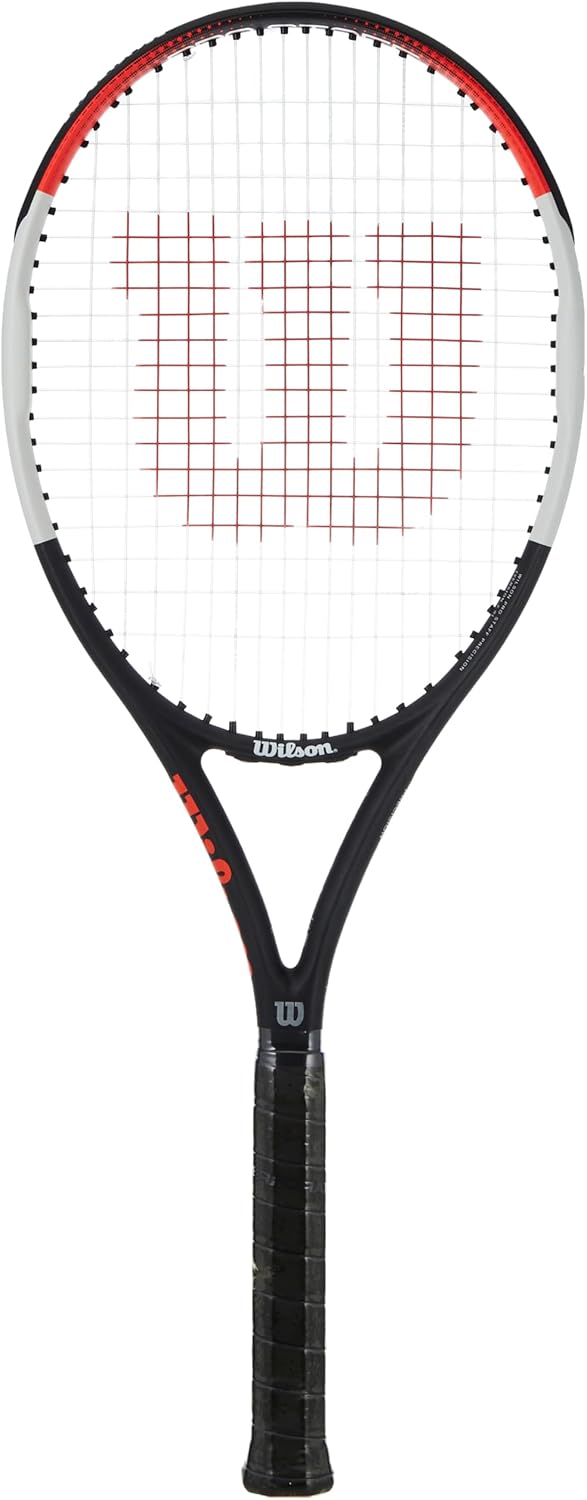 Wilson Tennisschläger Pro Staff Precision 100, Carbonglasfaser, Grifflastige Balance, 320 g, 68,6 cm