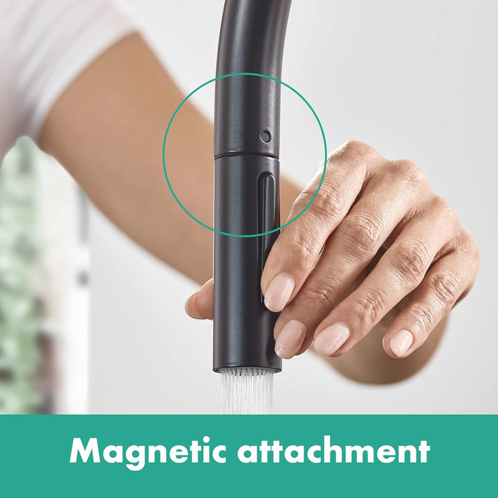 hansgrohe Küchenarmatur Talis M54 (Wasserhahn Küche, 360° schwenkbar, ausziehbare Brause mit 2 Strah