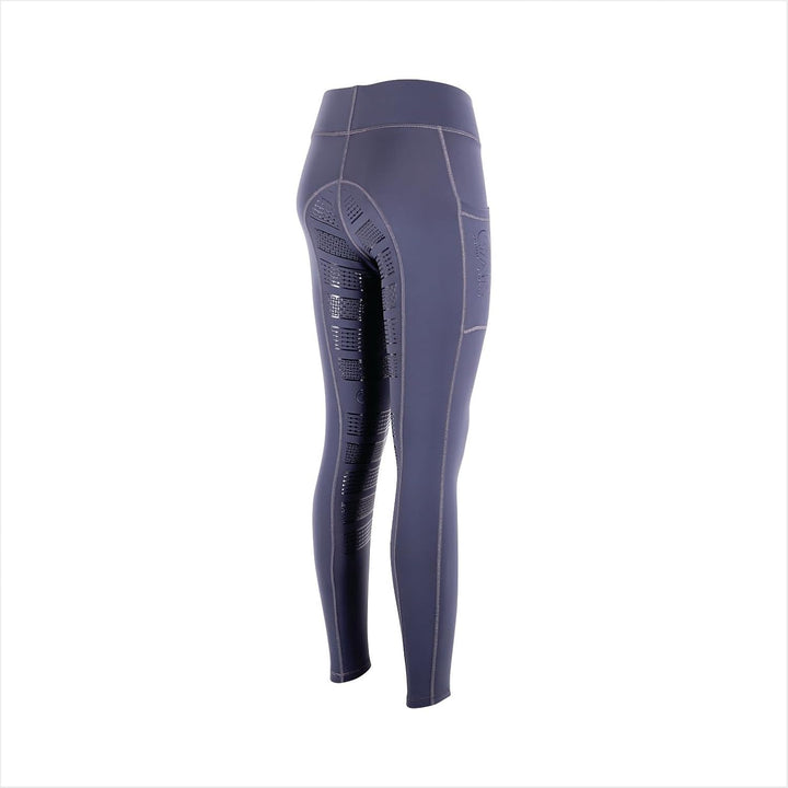 AK Wintex Reithose zum Überziehen, hohe Taille, Winter-Leggings, Vollbesatz, Silikongriff XS Anthraz