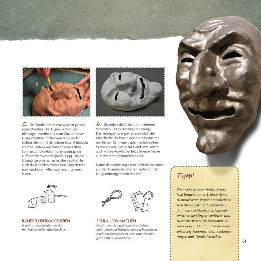 Fasziniert von Pappmaché.: Technik und figuratives Gestalten, Gebundenes Buch