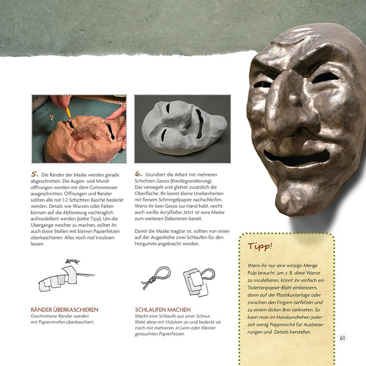 Fasziniert von Pappmaché.: Technik und figuratives Gestalten, Gebundenes Buch