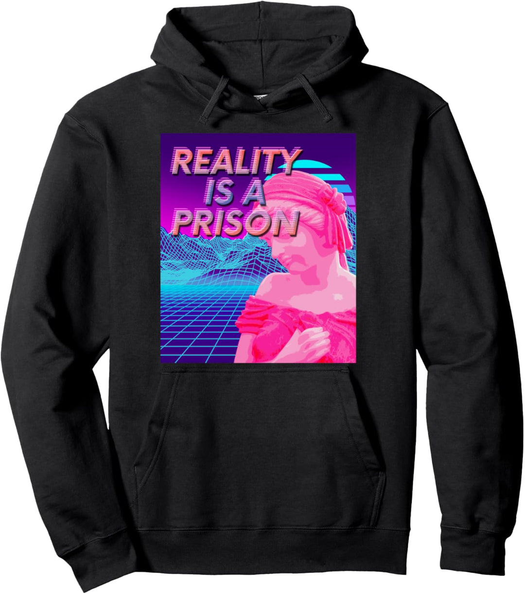 Vaporwave träume. Die Realität ist ein Gefängnis Pullover Hoodie