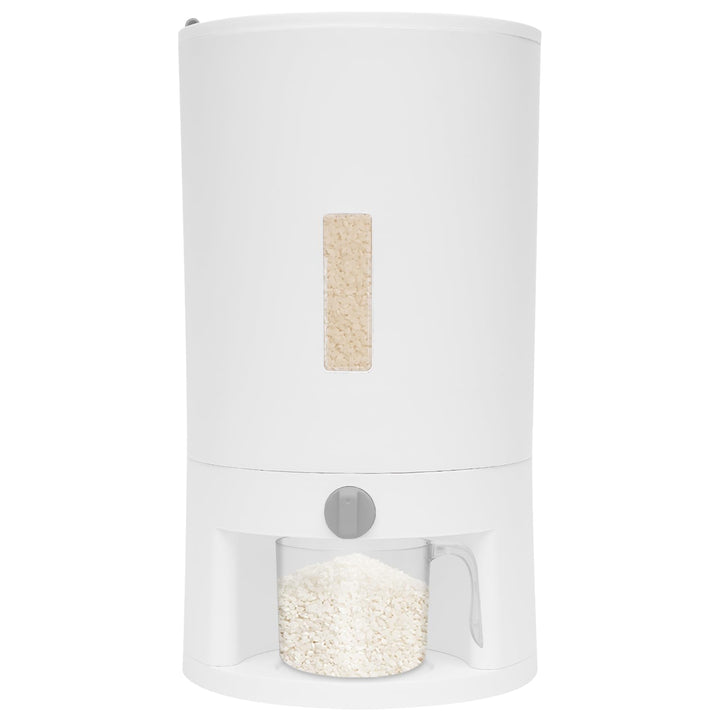 kangten 10kg Aufbewahrungsbox Reis Eimer Reisspender Grosser Versiegelter Getreidebehälter w/Cup für