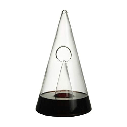 AWANG Einfache Persönlichkeit Pyramid Glaskaraffe Nordic Wasserfall Rotwein Cone Decanter (750ML), 7
