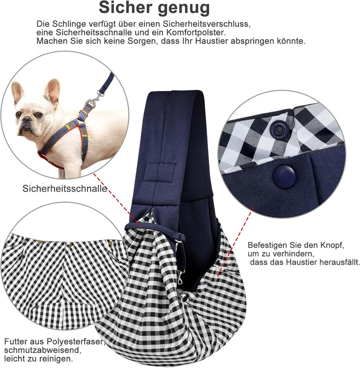 CUBY Sommer Tragetücher Hunde Kleine Hunde Katze Sling Pet Tragetuch Single Schulter Pet Bag für Rei